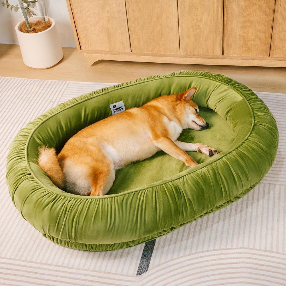 Oval Orthopedic Support Cozy Sleeping Detachable Dog & Cat Bed - Pawhearth