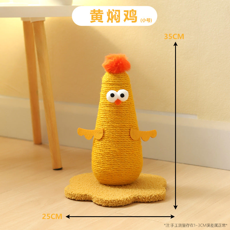 Factory direct supply cat scratch board vertical cat climbing frame sisal cat scratch column grinding claw rubbing itch integrated cat toy pet supplies