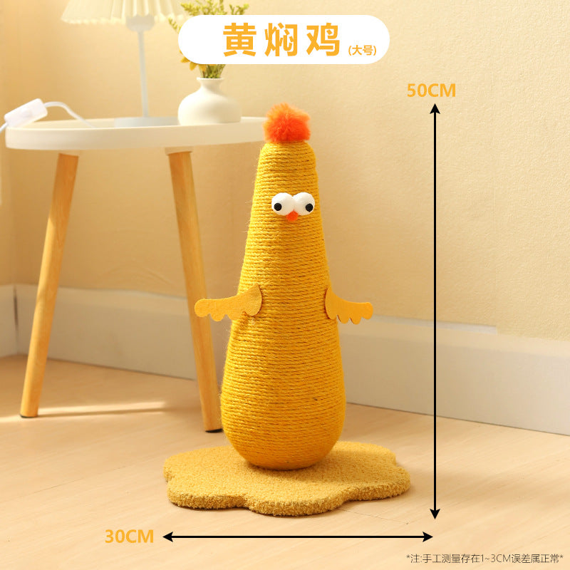 Factory direct supply cat scratch board vertical cat climbing frame sisal cat scratch column grinding claw rubbing itch integrated cat toy pet supplies