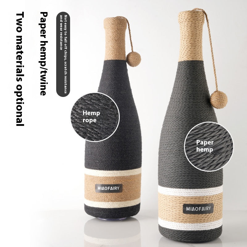 Cat Scratch Board Cat Supplies Pet Grinding Claw Wine Bottle Grab Column Cat Toy Suction Cup Suction Floor Suction Cup Cat Scratch Board