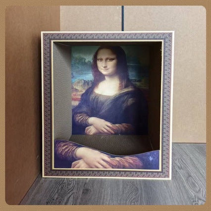 Mona Lisa Cat Nest Cat Scratch Board Wear-resistant Scratch-resistant Oil Painting World Famous Painting Cat House Factory Clearance