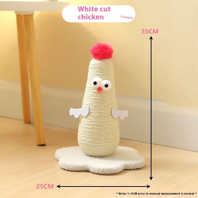 Factory direct supply cat scratch board vertical cat climbing frame sisal cat scratch column grinding claw rubbing itch integrated cat toy pet supplies