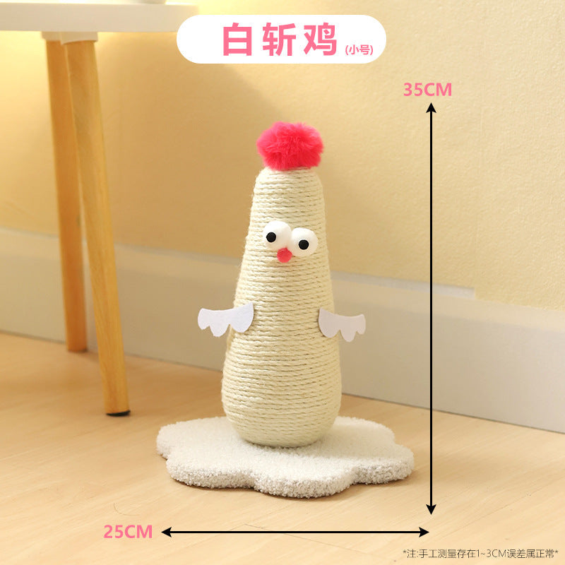 Factory direct supply cat scratch board vertical cat climbing frame sisal cat scratch column grinding claw rubbing itch integrated cat toy pet supplies