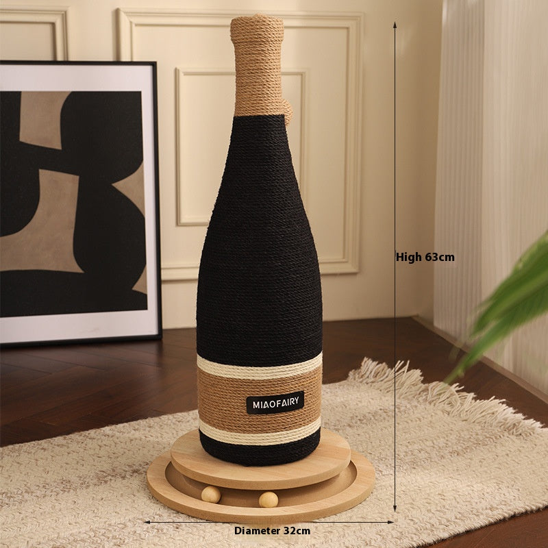 Cat Scratch Board Cat Supplies Pet Grinding Claw Wine Bottle Grab Column Cat Toy Suction Cup Suction Floor Suction Cup Cat Scratch Board
