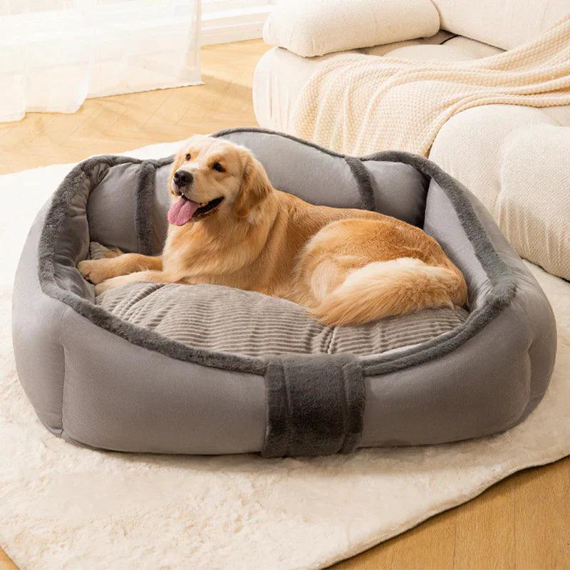 Vintage Large Cozy Calming Sofa Dog Bed - Pawhearth
