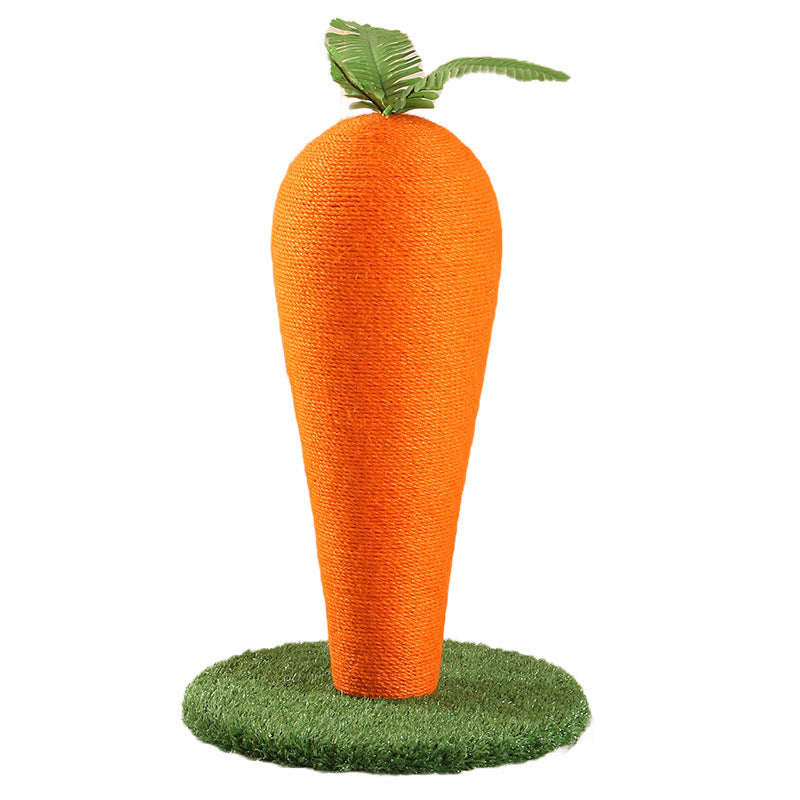 Super Large Carrot Cat Scratching Board Sisal Pet Grasper Toy Cat Cat Scratching Column Climbing Frame Integrated Scratch Not Bad