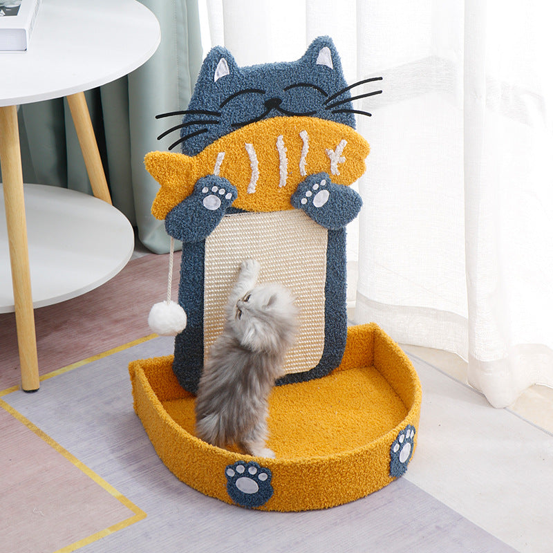 Cat scratch board nest no dandruff sisal scratch board cat nest integrated cat toy grinding claw anti-scratch cat scratch cat supplies