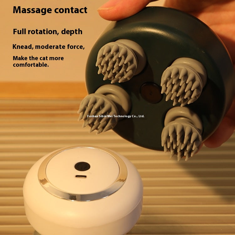 Cat massage head cat massager automatic electric massage instrument pet back scratcher scratching cat-related products