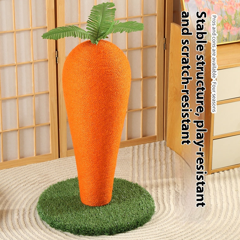 Super Large Carrot Cat Scratching Board Sisal Pet Grasper Toy Cat Cat Scratching Column Climbing Frame Integrated Scratch Not Bad