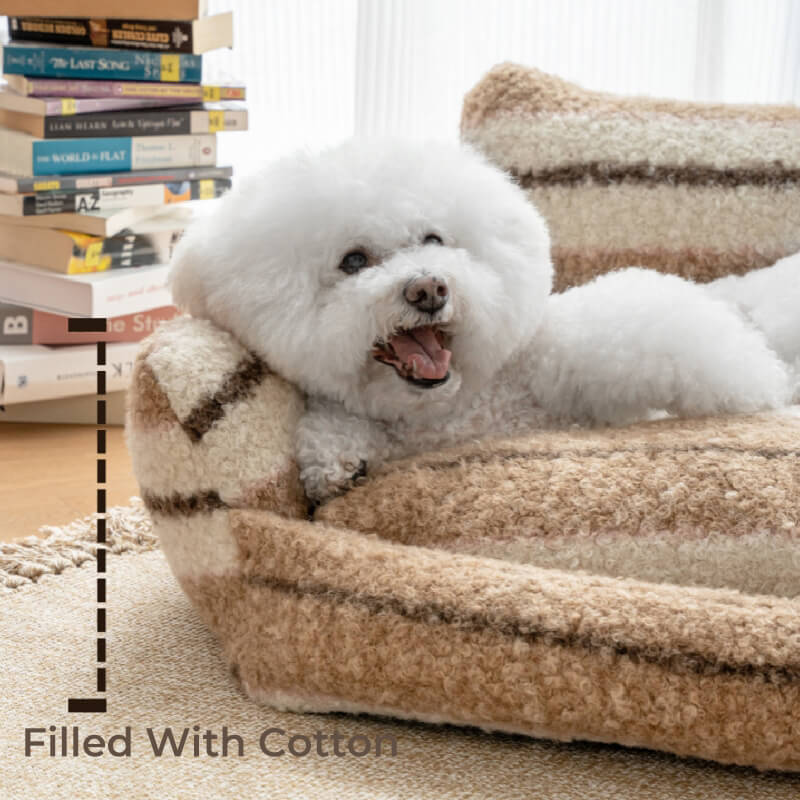Lazy Holiday Plush Cozy Dog &amp; Cat Sofa Bed - Pawhearth