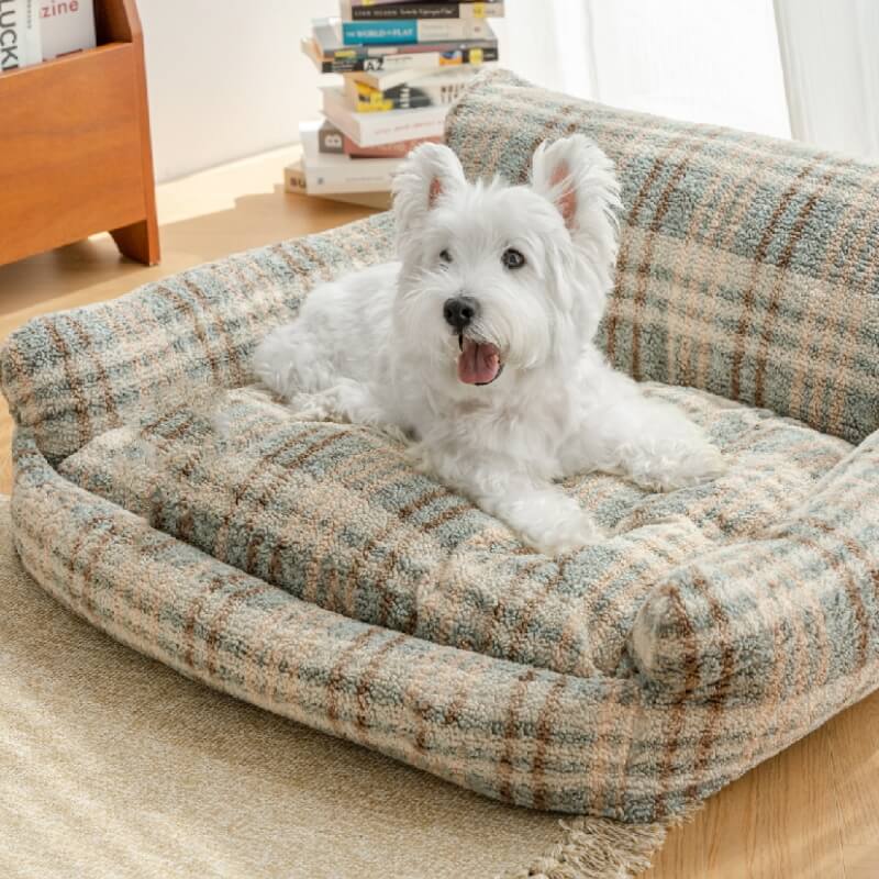 Lazy Holiday Plush Cozy Dog &amp; Cat Sofa Bed - Pawhearth