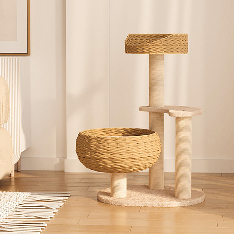 Sleeping in the Bowl Cat Tree