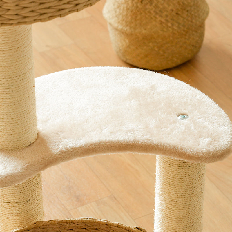 Sleeping in the Bowl Cat Tree